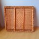 Woven rattan tray 60s