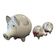 Set of 3 vintage porcelain piggy banks by Waechtersbach