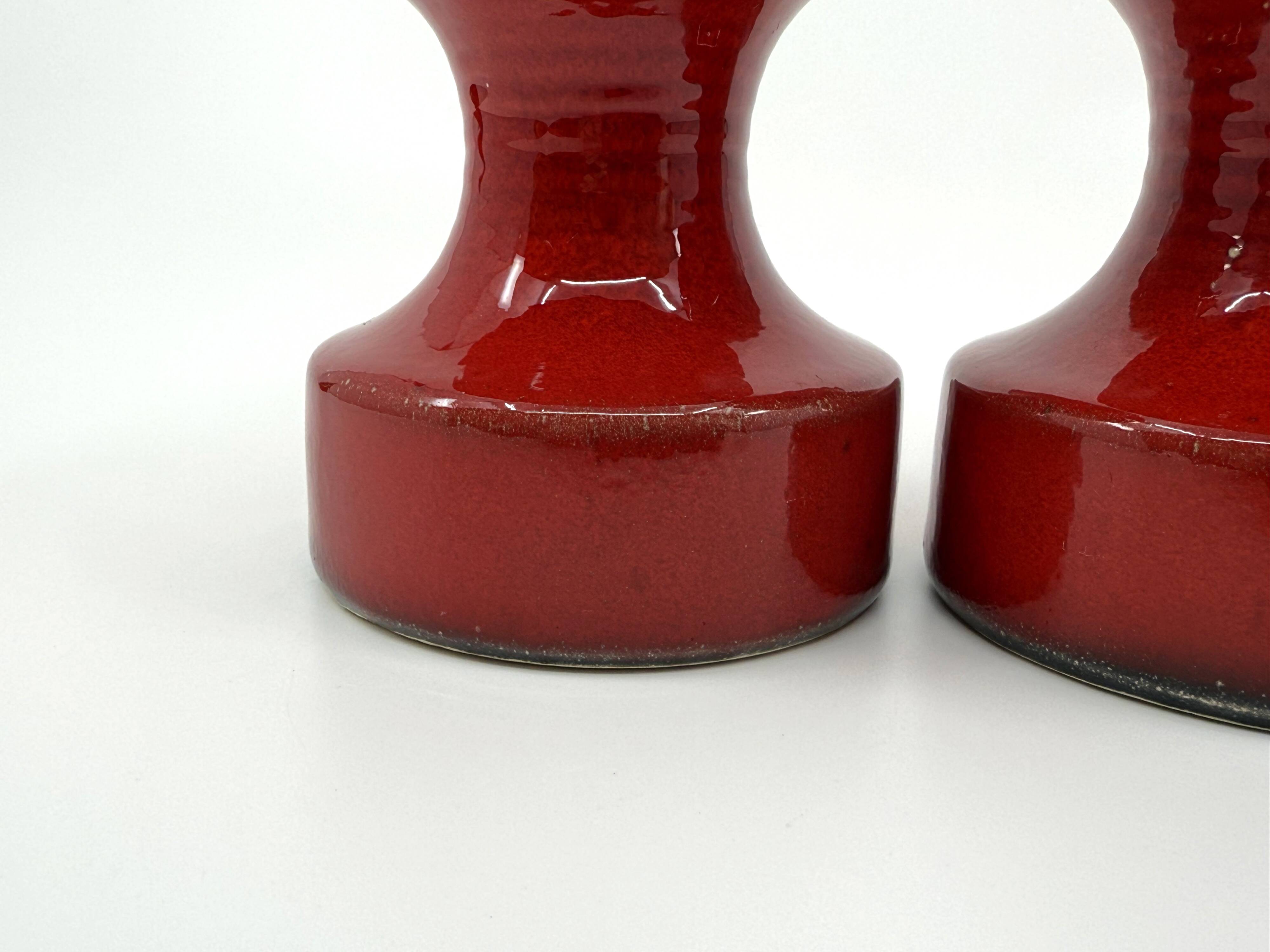 2 Steuler ceramic candle holders • Design Cari Zalloni • Circa 60-70