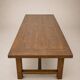 Grande table de ferme ancienne en chêne massif – 250 × 105 cm – Tiroir d'or