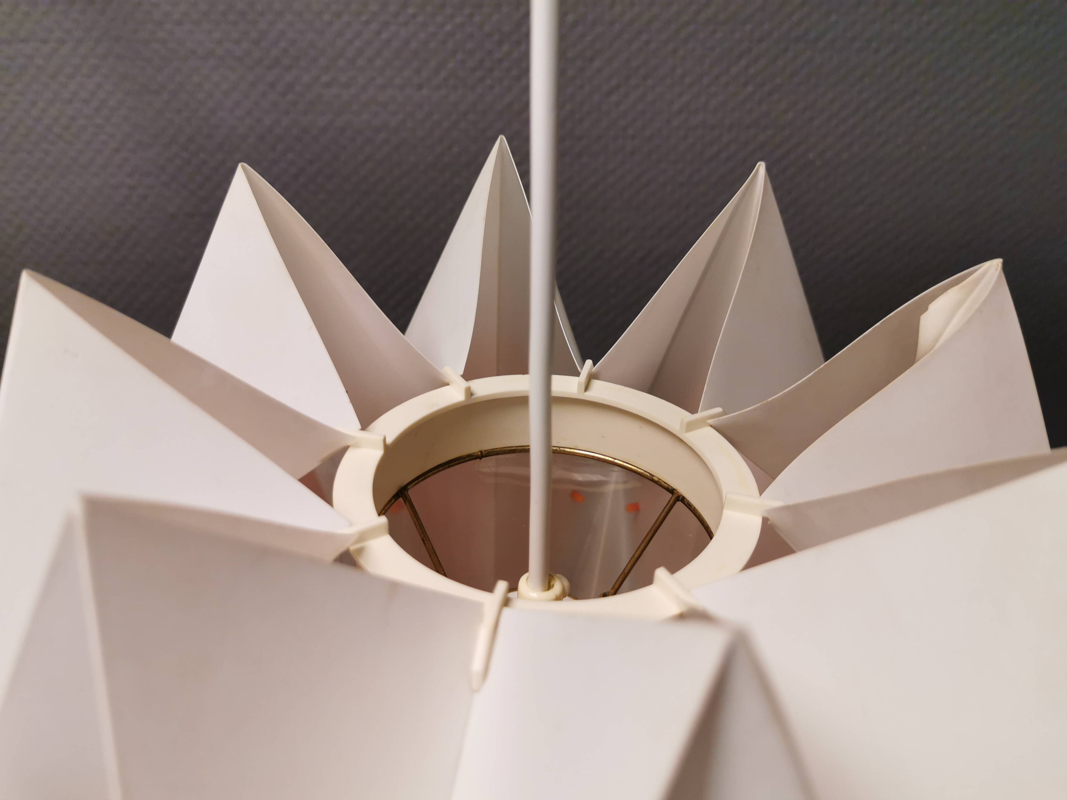 Hanging lamp, designed by Lars E Schiøler, for Hoyrup Lighting 1970s, model Harlequin.