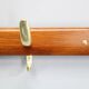 Brass and teak coat hanger by Carl Auböck for Illums Bolighus, Denmark, 1950s
