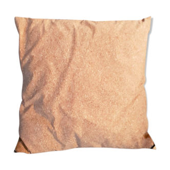 Square cushion made of cork fabric