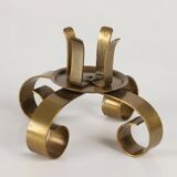 Ystad Metall brass candlestick – Sweden, 1960s