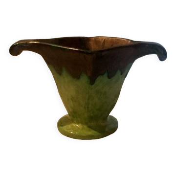 Vase Montigny sur Loing period Art Deco signed Louis Baude