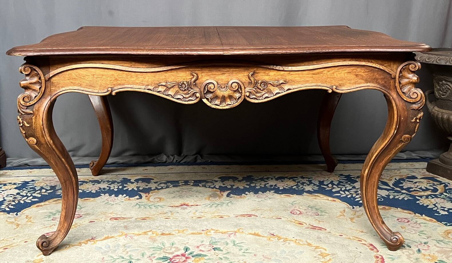 Regency-style dining table.