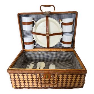 Vintage picnic basket