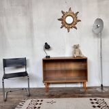 Vintage oak bookcase shelf 1950