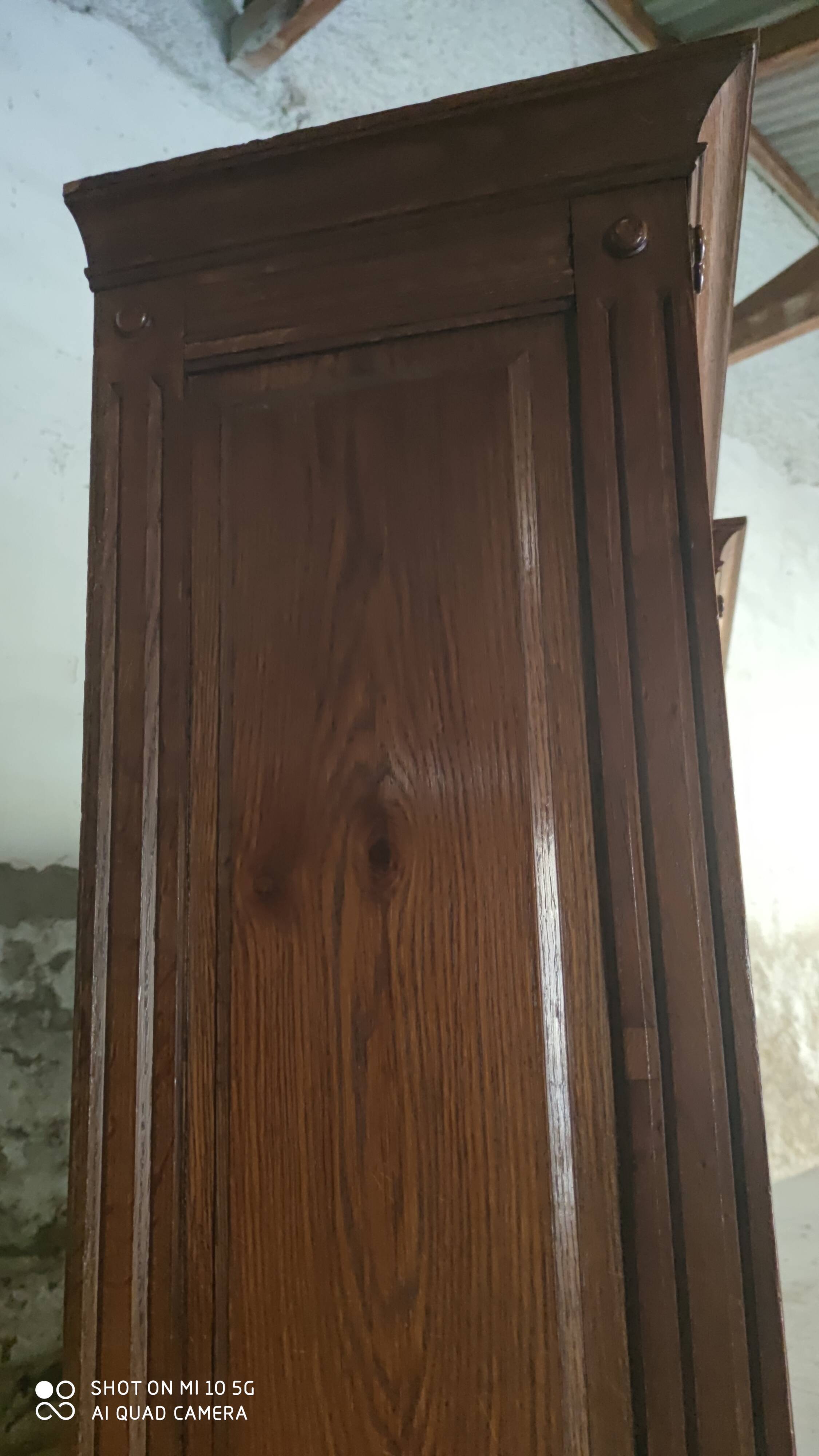 Solid oak library late 19th century around 1890