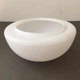 White opaque glass globe for ceiling light. Round shape