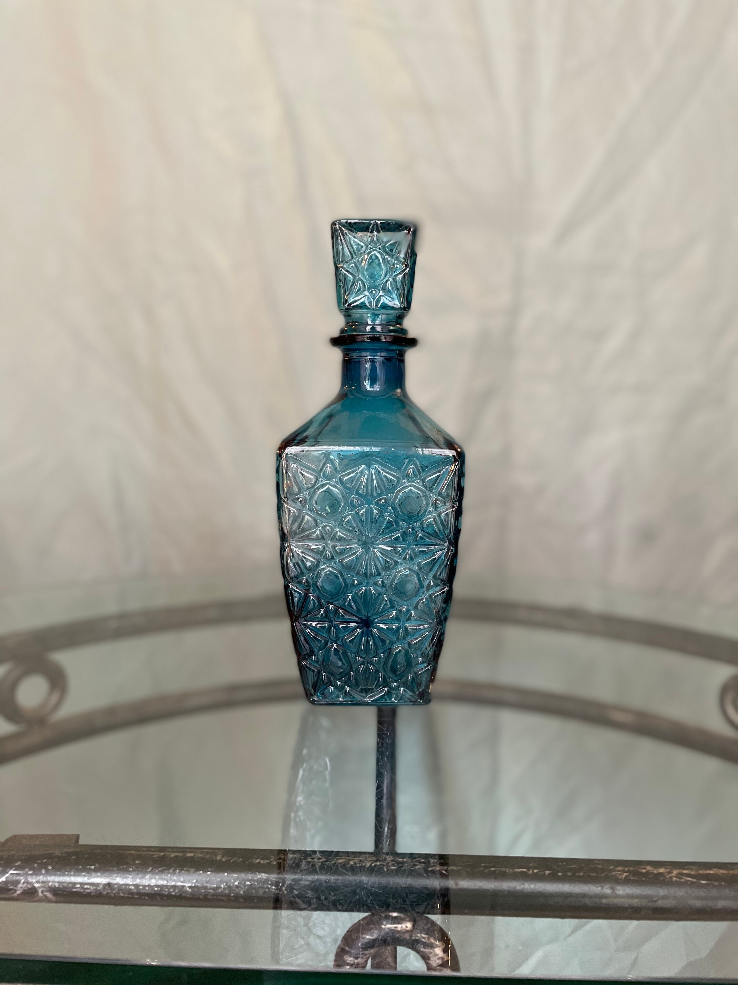 Blue glass bottle