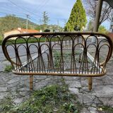 Lit corbeille en rotin