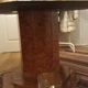 Jean Claude Mahey octagonal table magnifying glass and brass