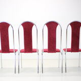 Set of four dining chairs, czechoslovakia,1980s kovobel