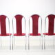 Set of four dining chairs, czechoslovakia,1980s kovobel