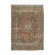 Handwoven oriental vintage 288 cm x 398 cm red wool carpet