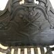 Cast iron fireplace cradle log holder