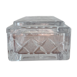 Cigarette box with crystal ashtray lid