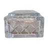 Boîte à cigarettes avec couvercle cendrier en cristal