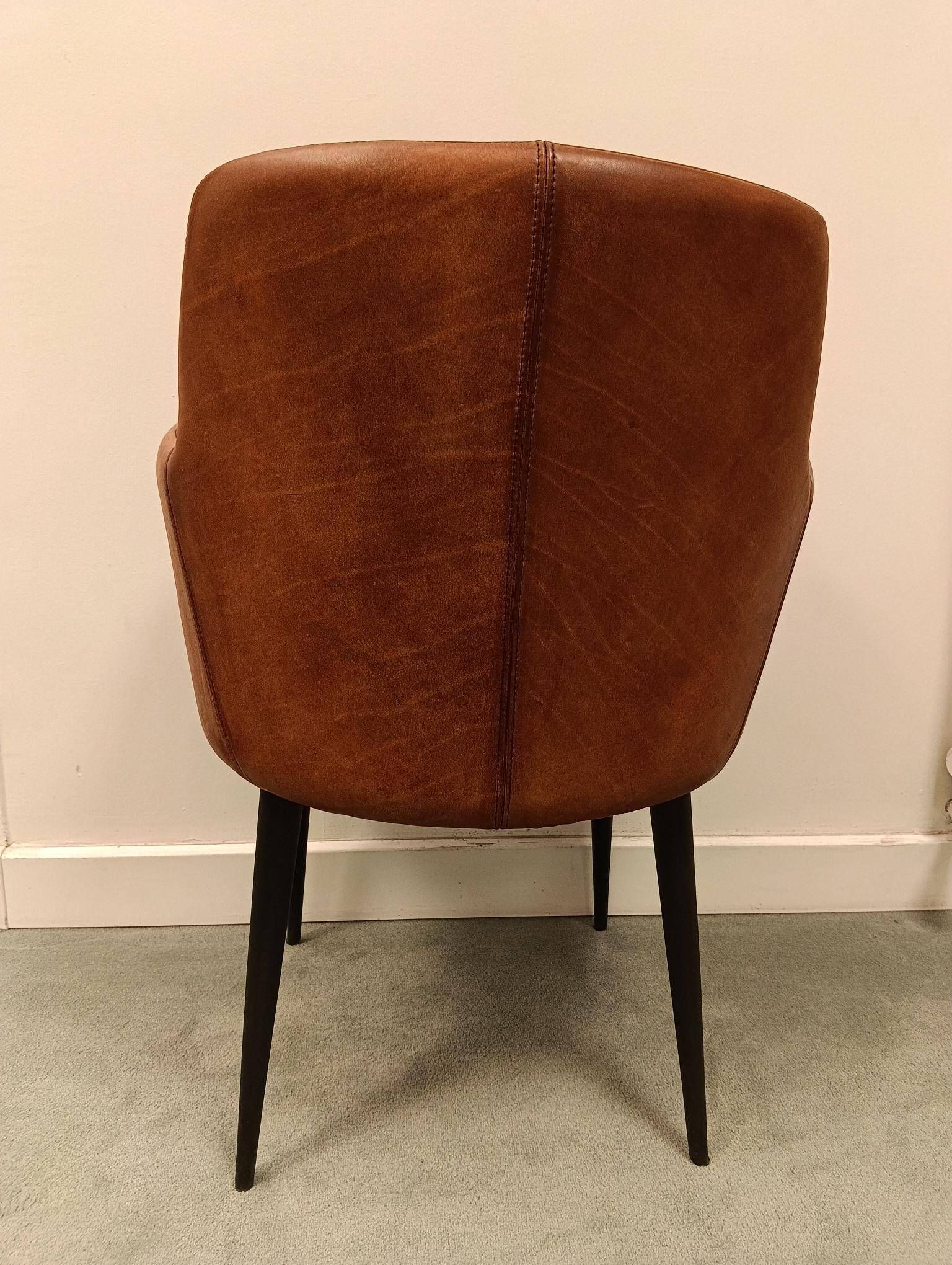 Leather chair from Maison Saulaie