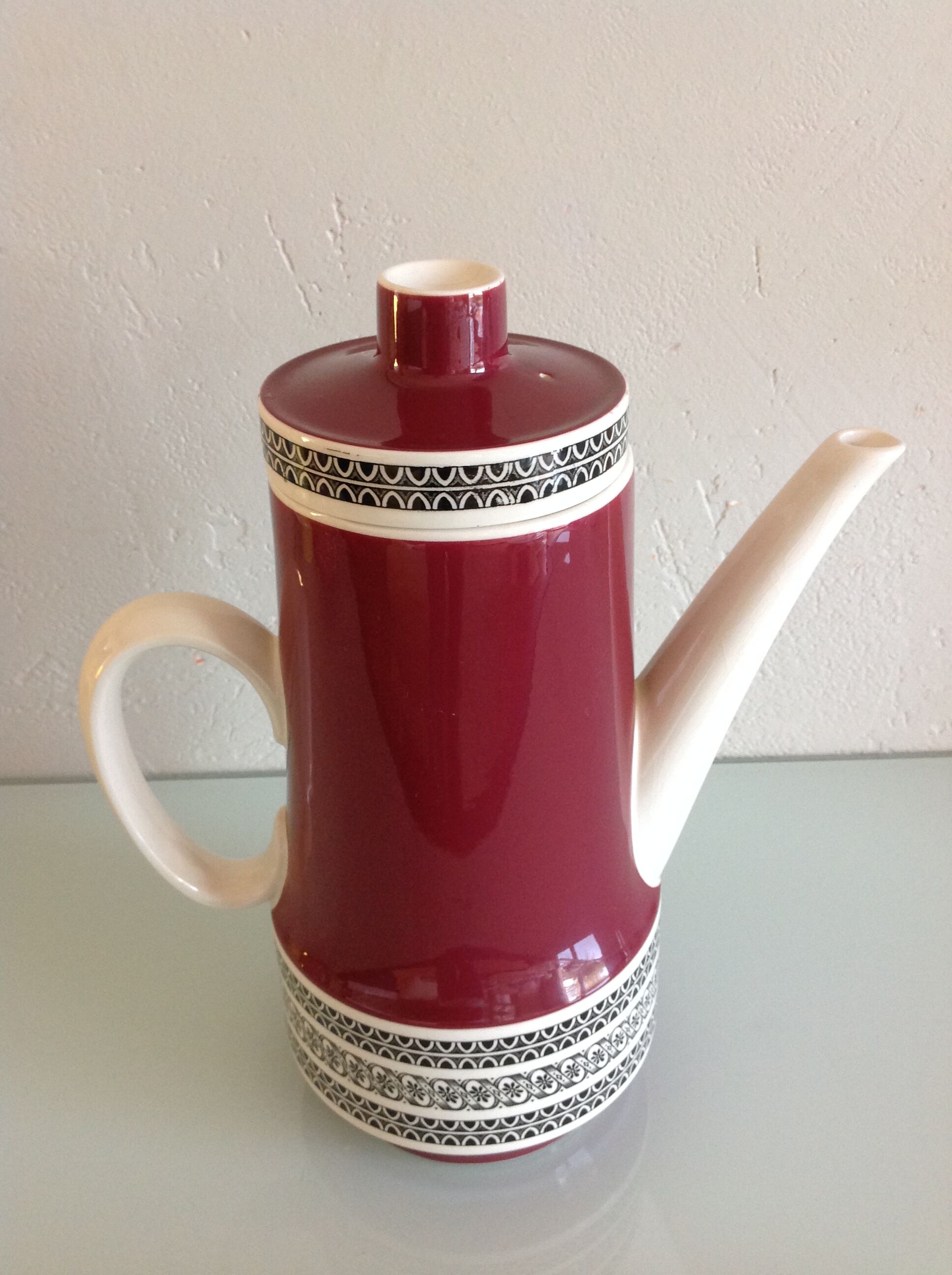 Rubin décor coffee maker by Villeroy & Boch / vintage 50s-60s