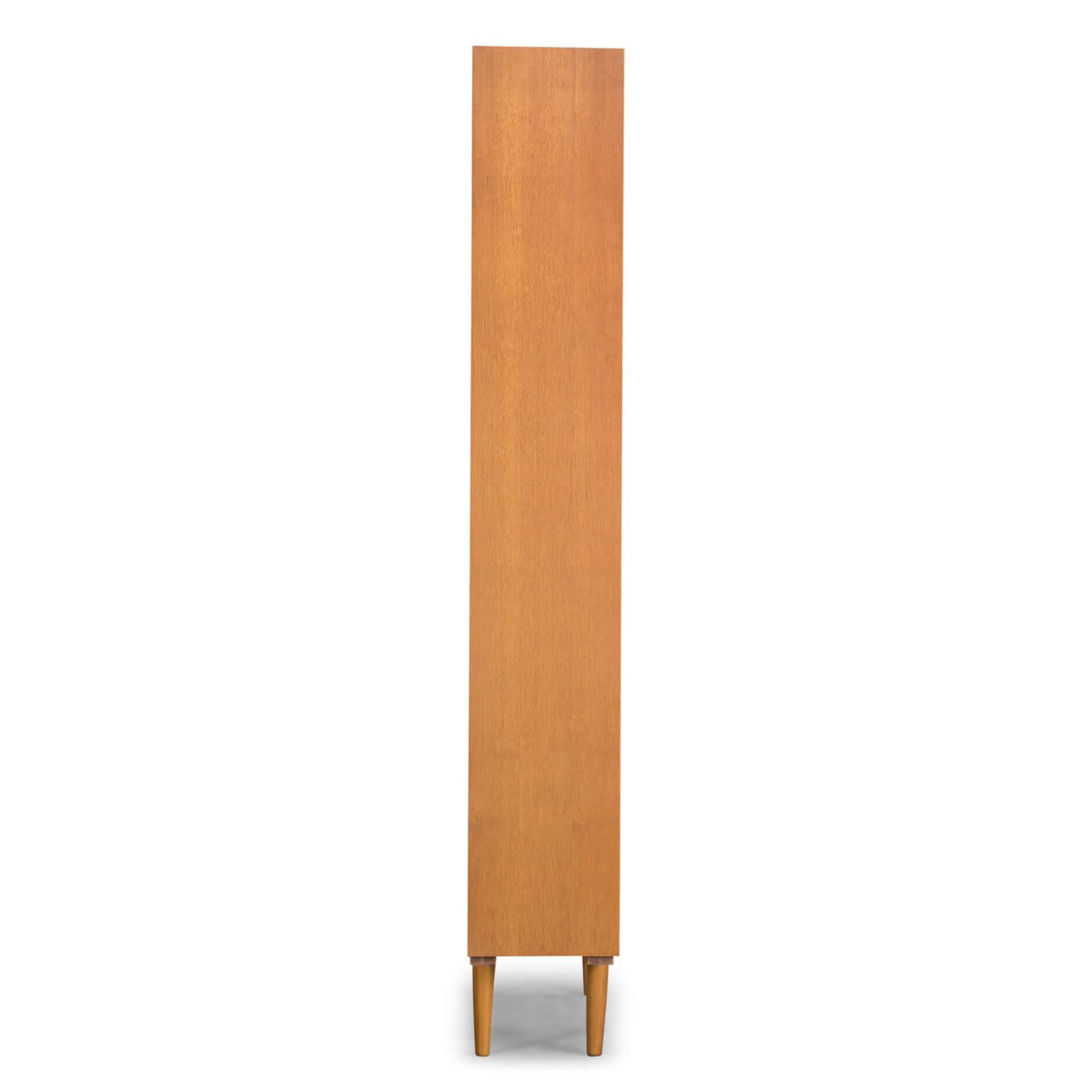 Danish High oak bookcase by Hundebad & Co, 1960s