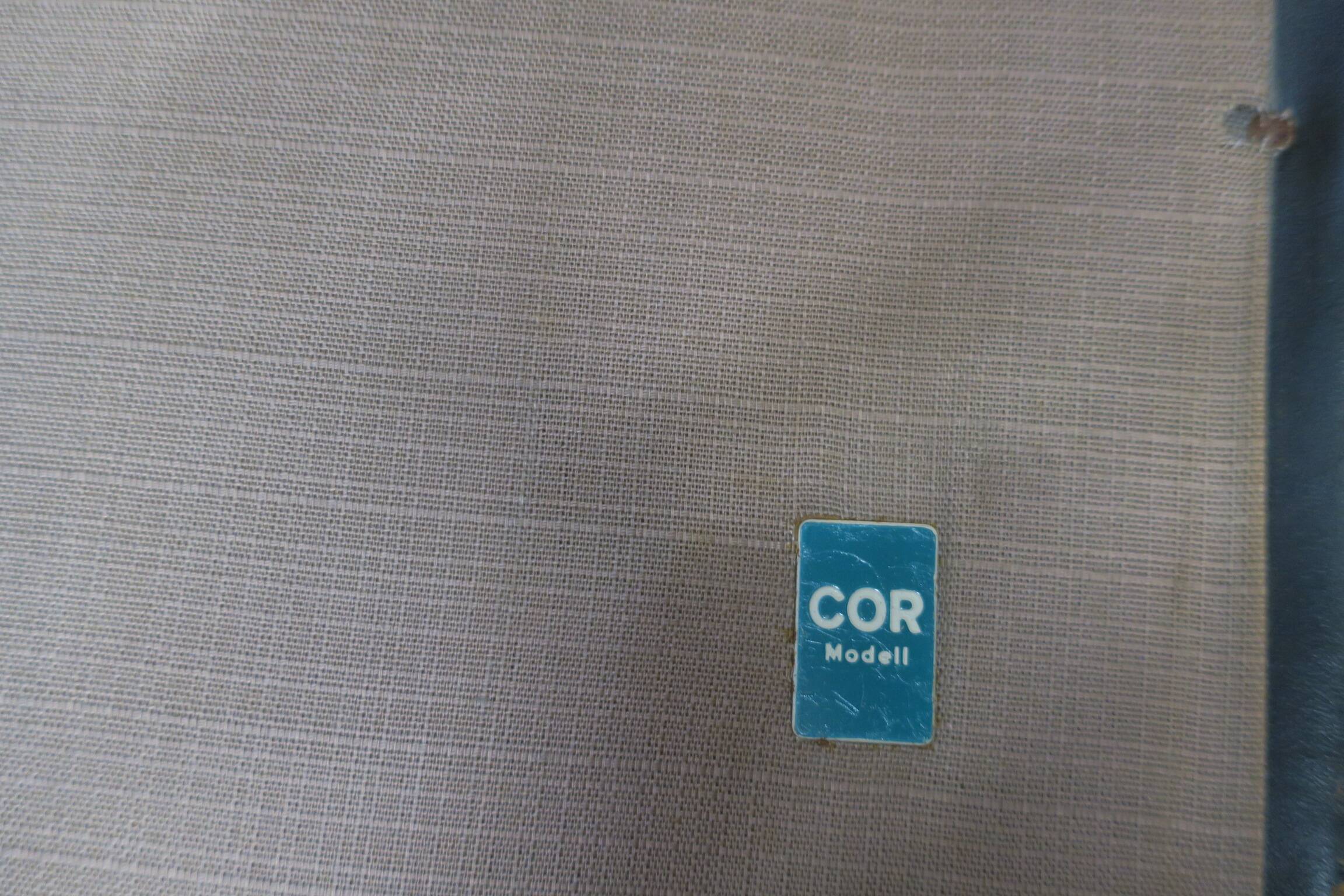 Early COR leather lounge chair, 1950s