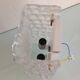 Wall lamp in ice glass and diamond tips / vintage 60s-70s