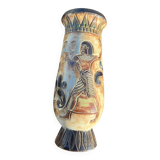 Large Art Deco vase in stoneware by Jules Guerin
