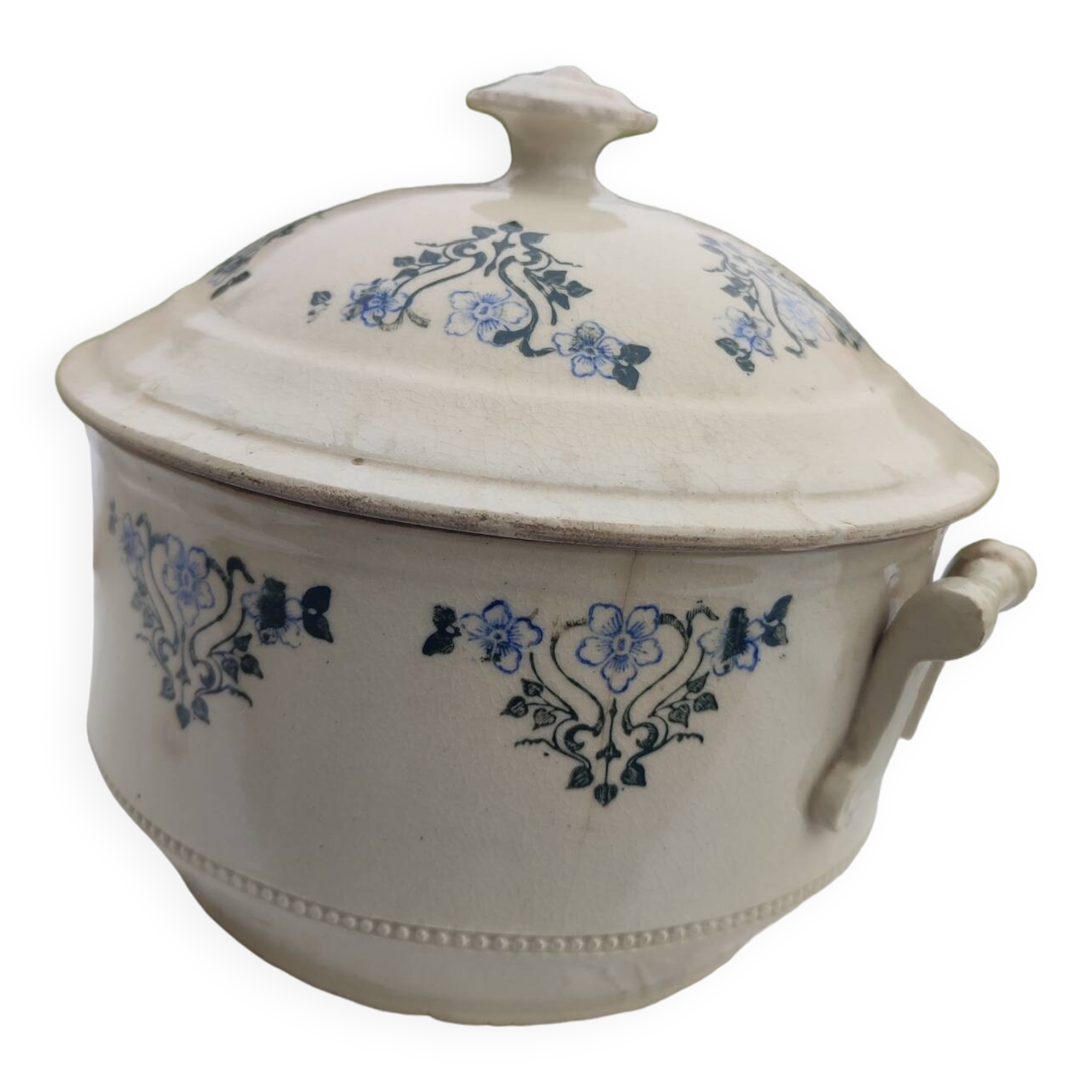 Art Deco tureen earth steel Saint Uze