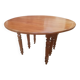 Six-legged round table in cherry wood from the late 19th century