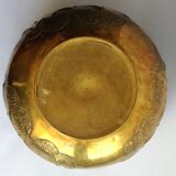 Large brass pot cover 29cm x 21cm vintage