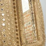 Oval carved wooden mirror 150x101cm