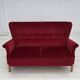1960s, Swedish 2-seater sofa by Dux Sweden, furniture velour, ash wood.