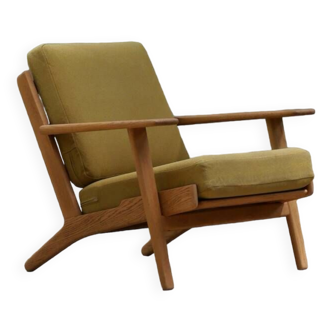 Fauteuil GE290 par Hans J. Wegner pour Getama en chêne