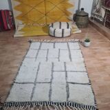 Handmade wool Berber rug 150 X 100 CM
