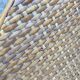 Vintage rattan corner shelf