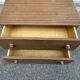 commode 4 tiroirs compacte — Effet bois foncé
