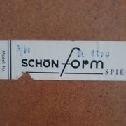 Miroir vintage ovoïde Schön - années 60