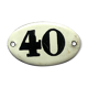 Enamelplate number 40