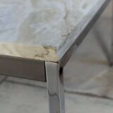Marble and chrome coffee table, 1970
