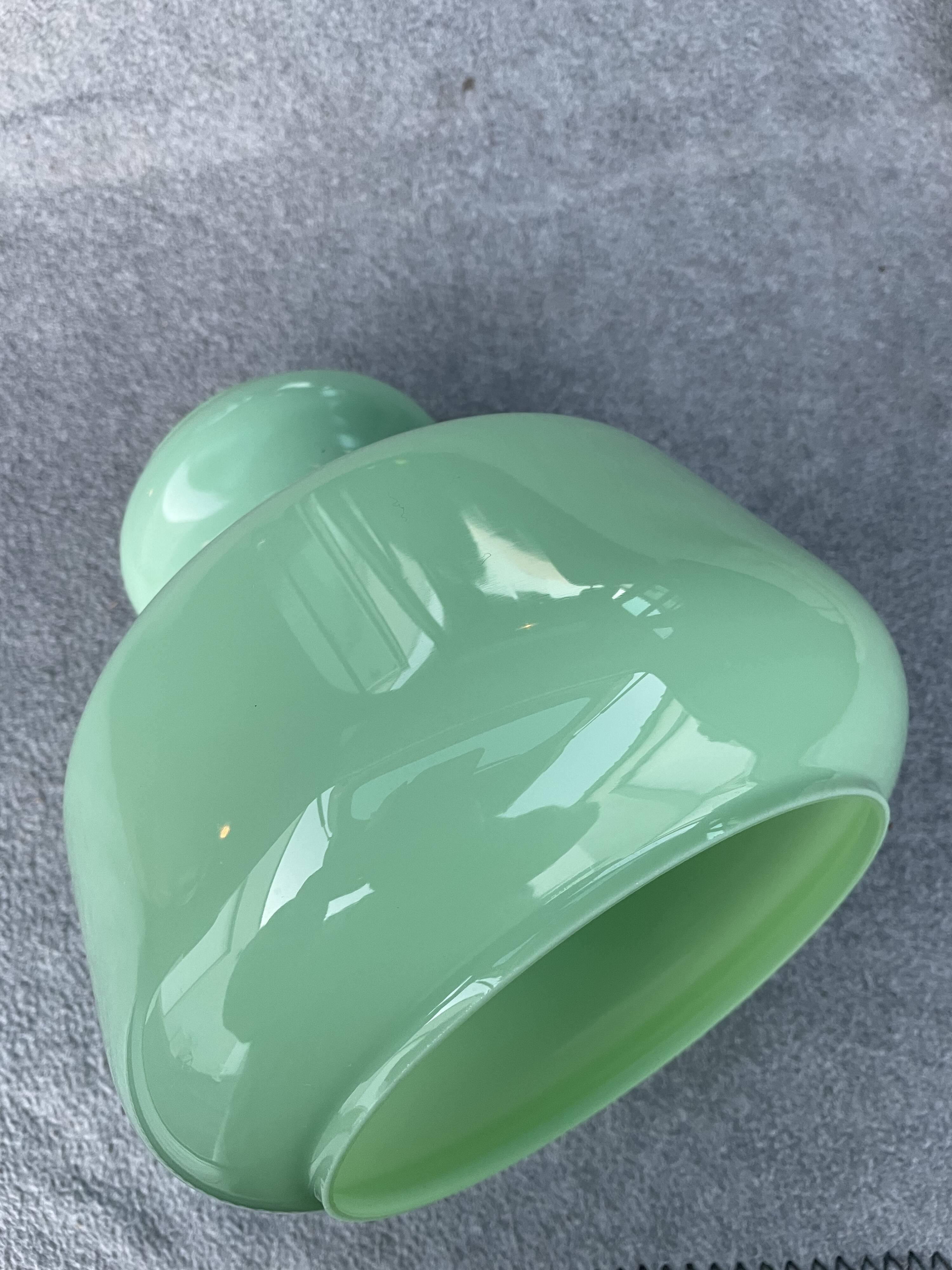 Opaline green globe mint 70s