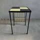 Metal and ceramic tile side table, circa 1960