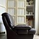 Fauteuil en cuir marron