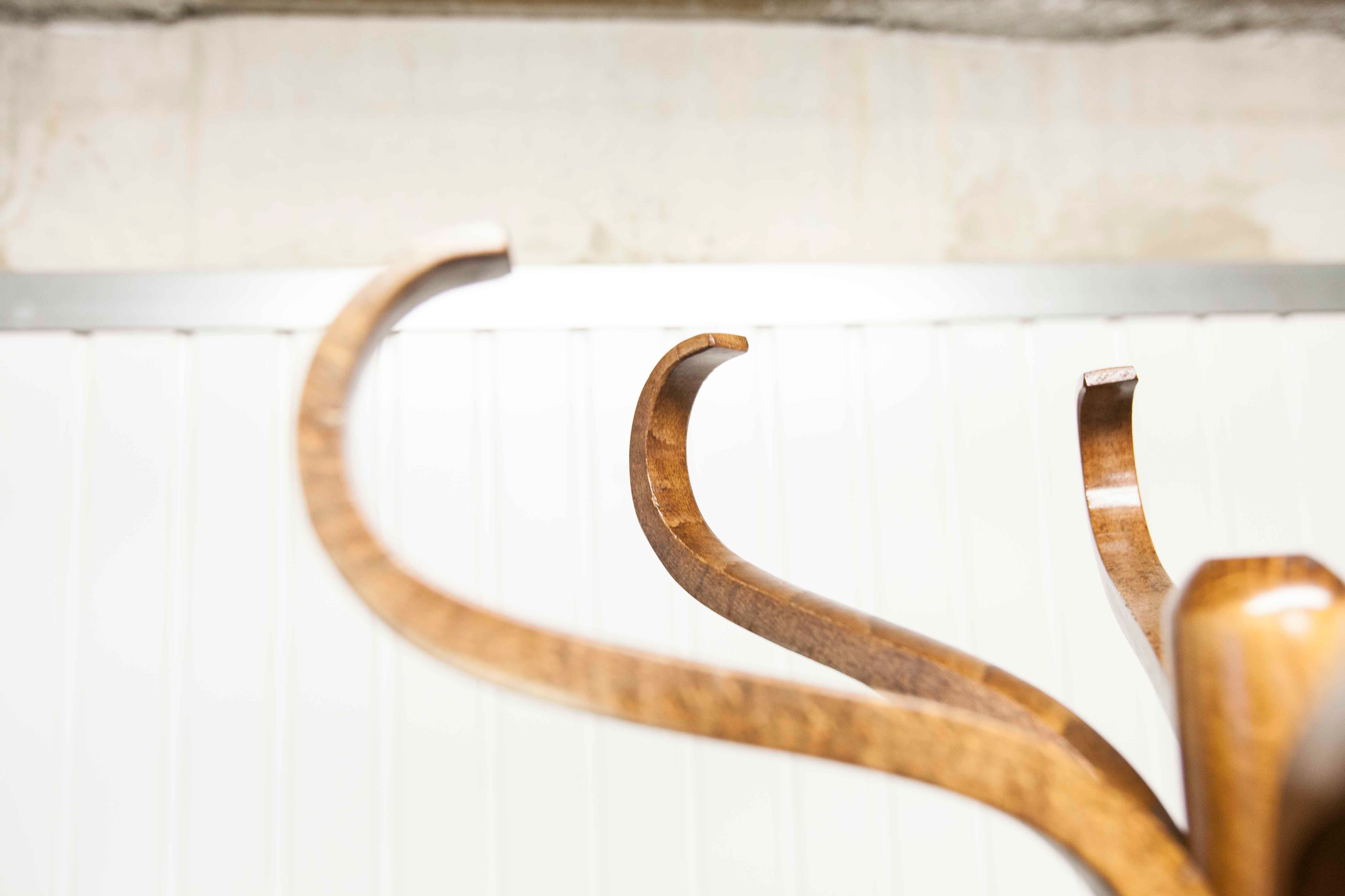 Coat rack Baumann 1960 dark brown
