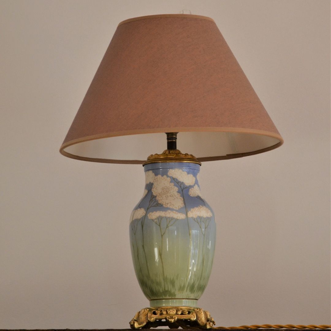 Ceramic table lamp from Lunéville
