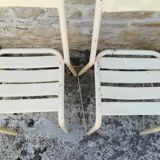Chaises de terrasse de bistrot