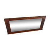 Large vintage mirror 40s oak frame 103x42cm