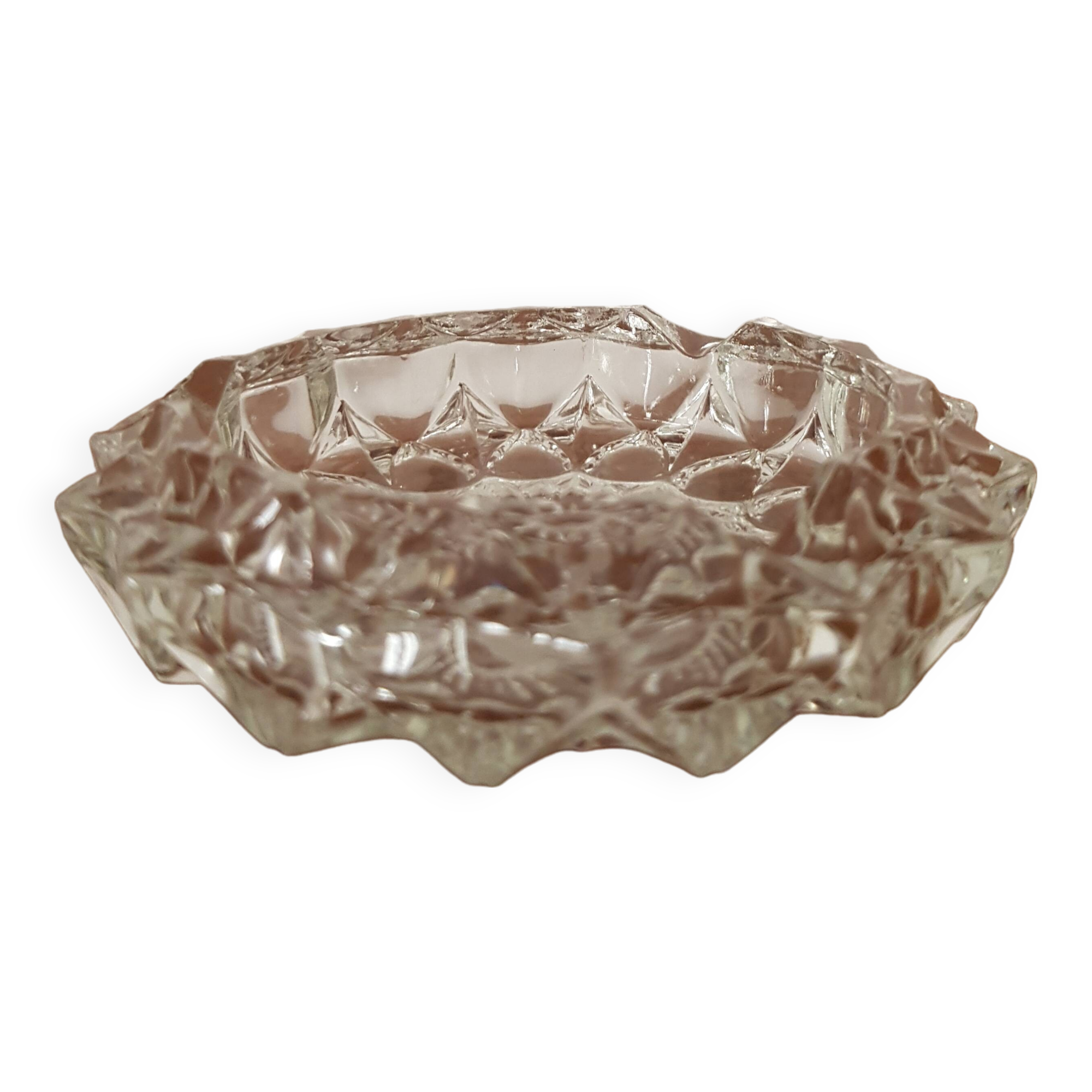Vintage crystal ashtray