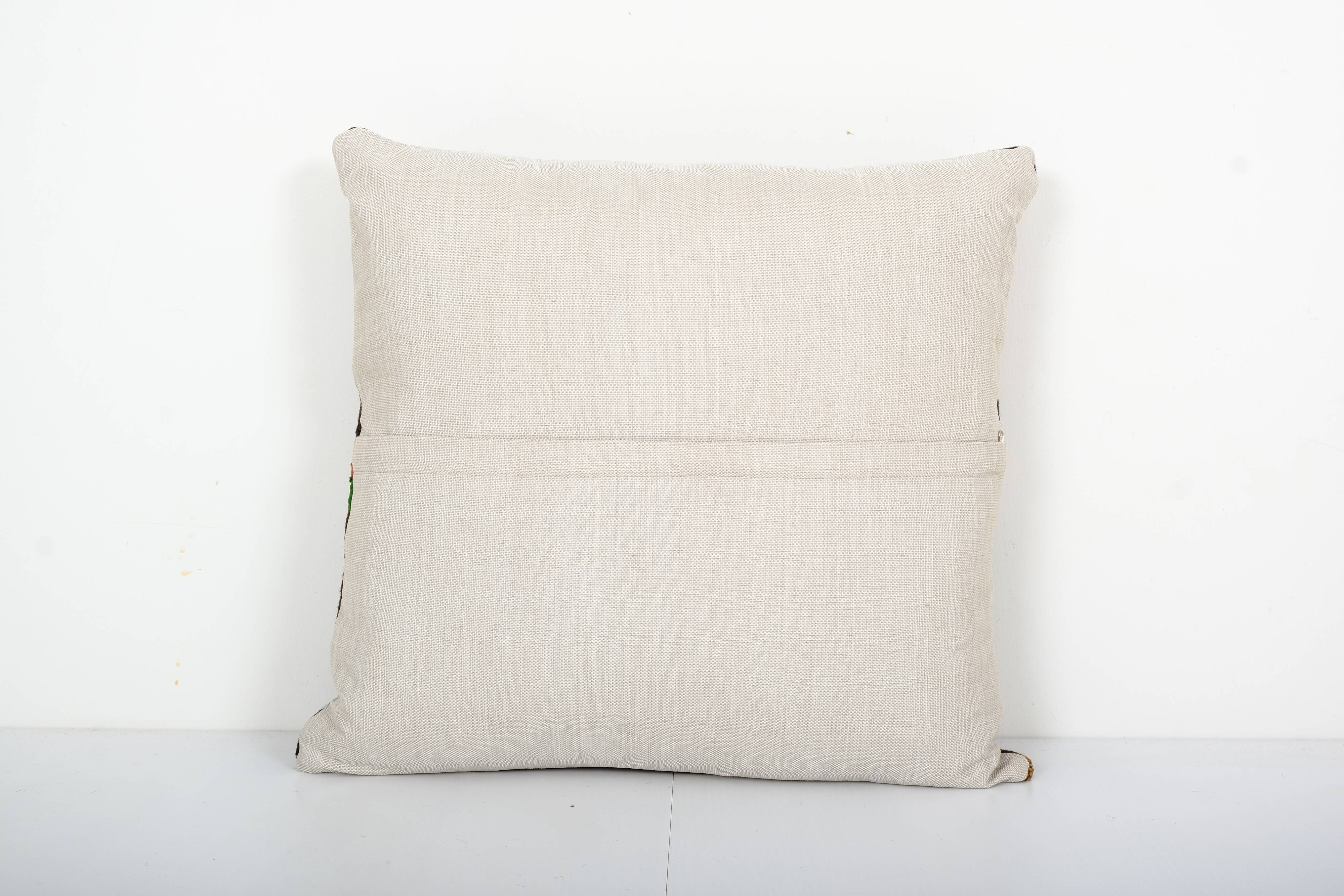 20" x 22" striped design turkish anatolian kilim square pillow cover decorative pillow home